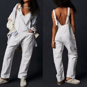 We The Free White Jumpsuit